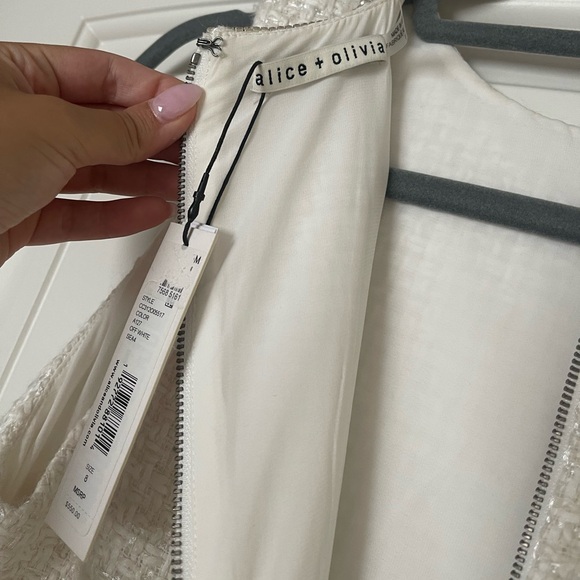 Alice + Olivia Coley Embellished Tweed Mini Dress - Picture 9 of 9